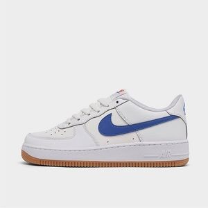 Nike Air Force 1 in White/Game Royal/Summit White (Big Kids)